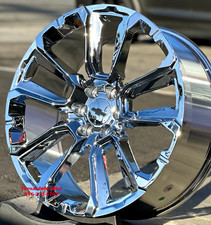 22 Inch Wheels Fr201 Style Chrome Tahoe Yukon Suburban Sierra Escalade Rims