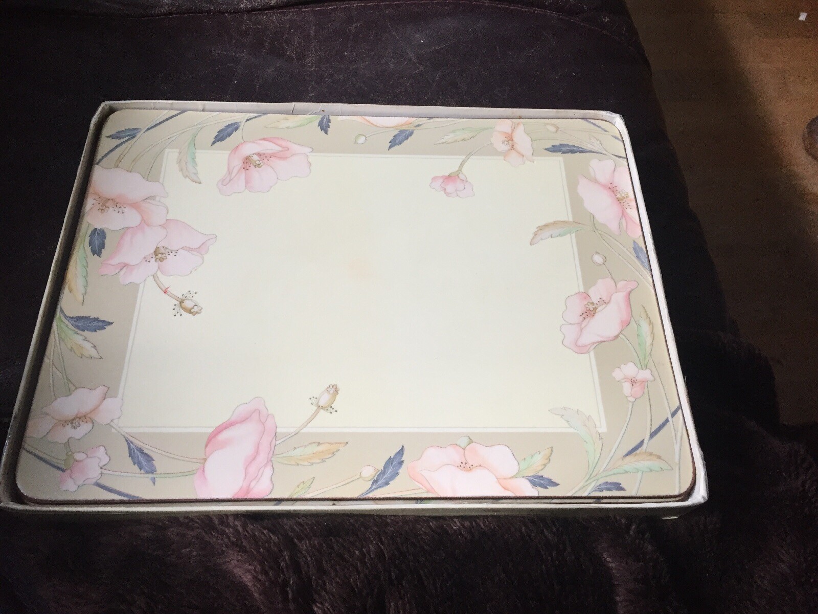 Bin 5 TRADITIONAL DELUXE FINISH PLACE MATS BY PIMPERNEL FLORAL DESIGNS