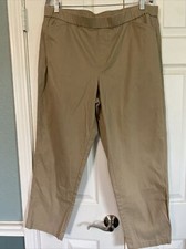 Lands End Khaki Mid Rise Chinos Size 18