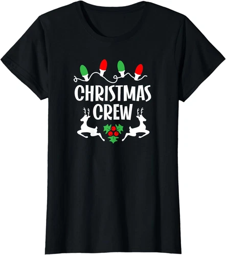Cute Family Christmas Crew Matching Pajama Gift Light Ladies' Crewneck T-Shirt - Picture 1 of 1