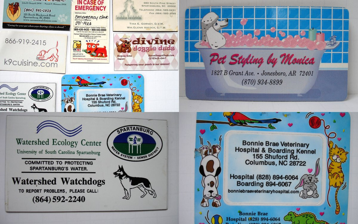 Vintage Fridge Magnets Pet, Dogs, Vet, Medical, Groom LOT 10