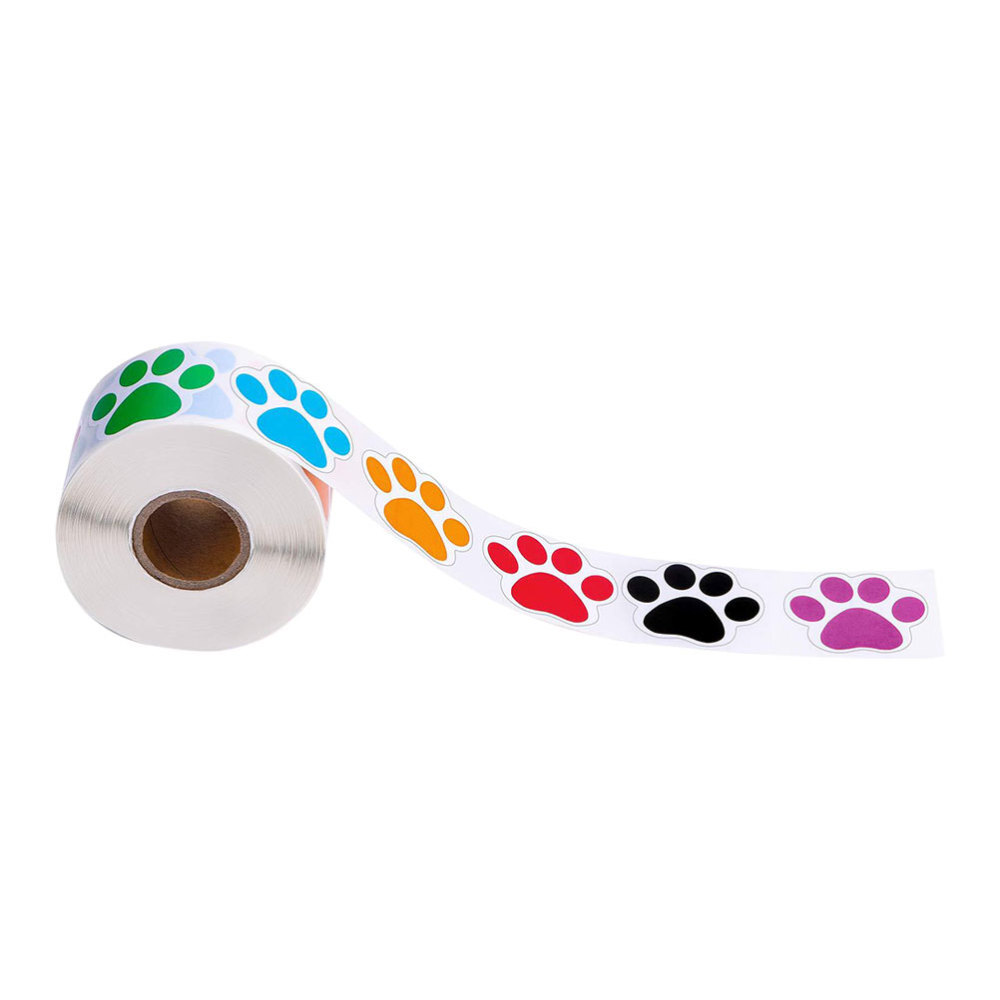 Toddler Sticker Reward Chart Christmas Glass Sticker Dog Paw Stickers