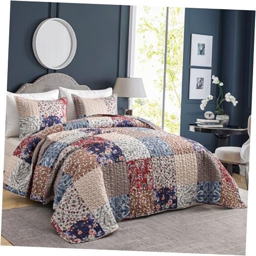 Floral Quilt Set California California King(112