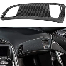 Carbon Fiber Dashboard Panel Decor Cover ABS for Chevrolet Corvette C7 2014-2019