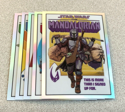 2022 Topps Chrome Star Wars The Mandalorian Comic Covers 5 Card