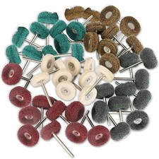 50 Metal Polishing Buffing Wheel Burr Kit Rotary Tool Accessories Set for Dremel