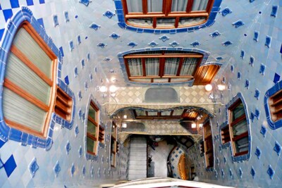 Casa Batllo Barcelona Antonio Gaudi Gebäude Katalonien Spanien Foto Bild