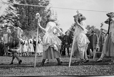 VINTAGE B/W PHOTO NEGATIVE - Elizabethan Era Theatrical Production