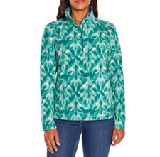 Eddie Bauer Women's Long Sleeve Polar Fleece Quarter Zip Pullover Large L