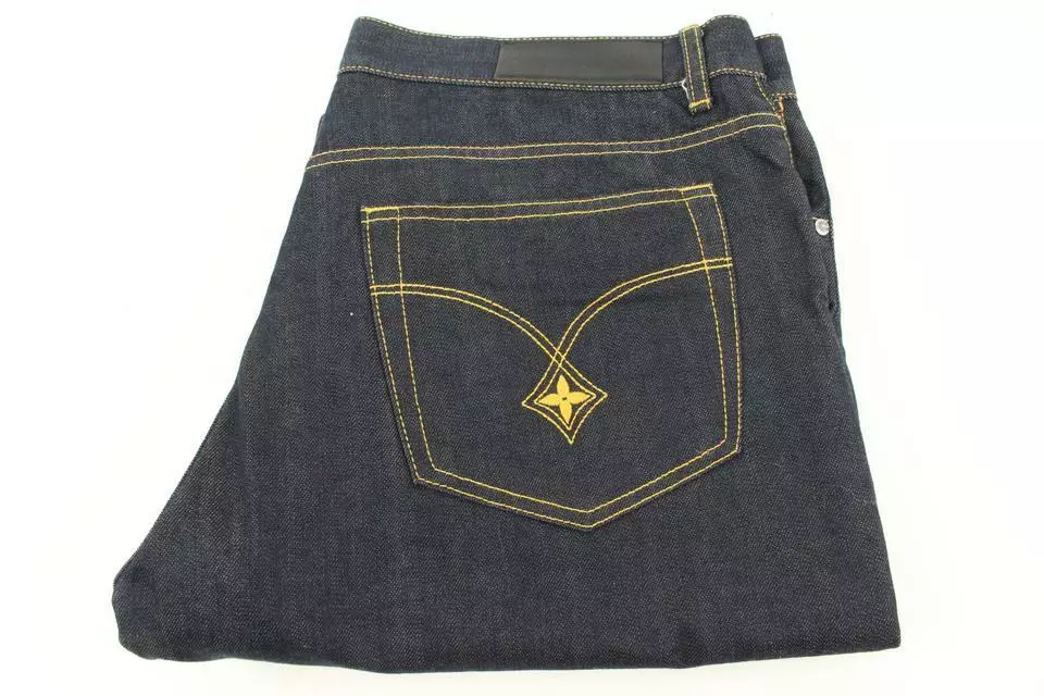 Louis Vuitton Men's LV Logo Fleur Jeans