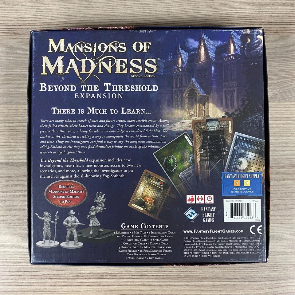 MANSIONS OF MADNESS BEYOND THE THRESHOLD EXPANSION BOARD GAME SECOND EDITION - Image 3 of 4