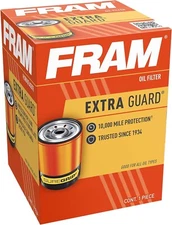 Fram Extra Guard PH9688, 10K Mile Change Interval Oil Filter, Cylindrical, 4"