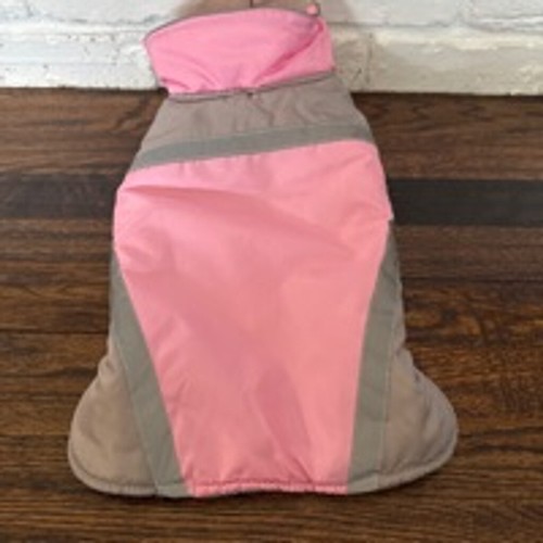 Top Paw Dog Coat, Size M, Pink and Gray