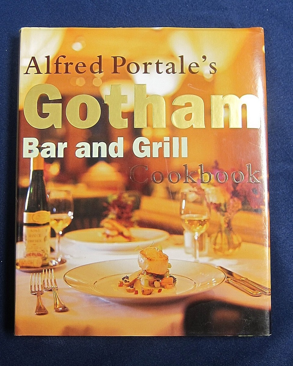 Alfred Portale SIGNED w/Drawing Gotham Bar and Grill Cookbook 1997  HC/Jacket