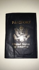New Passport Book Holder Eagle with 2 inside Sleeves