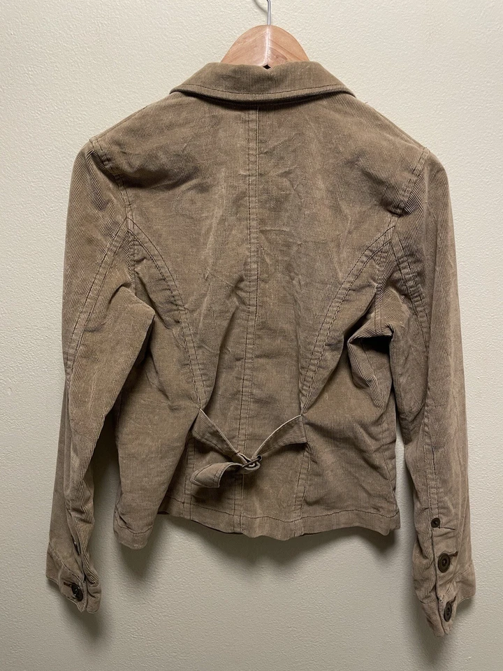 Chaqueta Vintage So... Juniors Talla Grande Verde Pana Utilidad Grunge Años 90 Y2K Foto 2 de 4