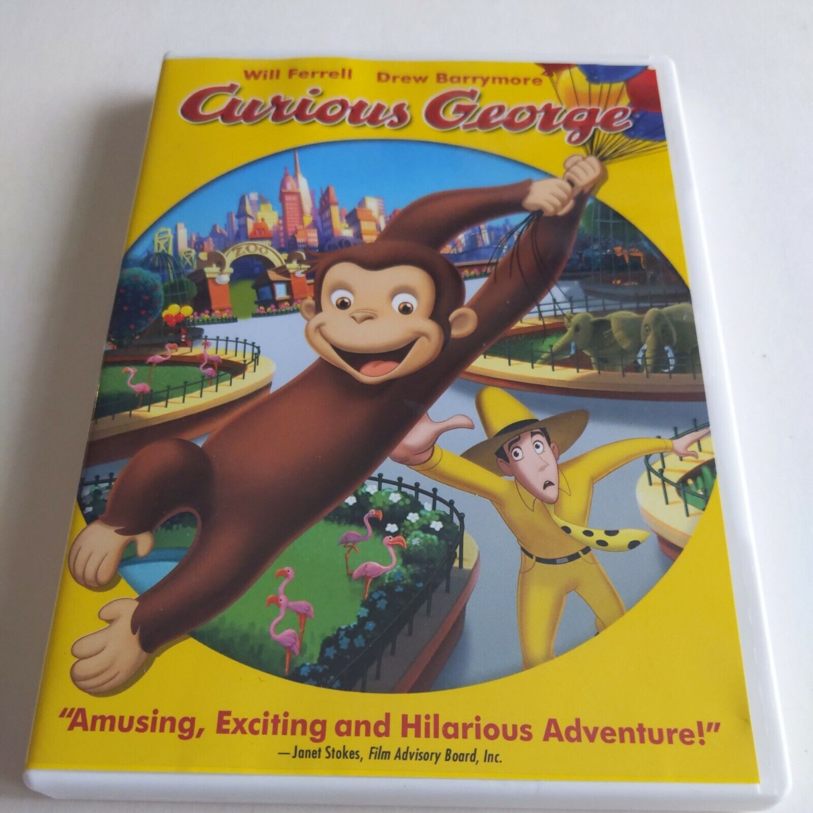 Curious George Full Screen DVD Movie Will Ferrell Drew Barrymore