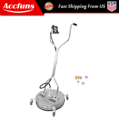 #ad 20quot; Pressure Washer Surface Cleaner w Handles amp; Wheels Quick Connect $124.42