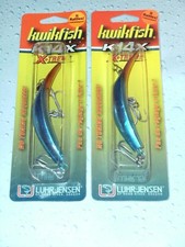 (2) Luhr Jensen Kwikfish K14X,  X-Treme Lures ~ Silver Blue Pirate