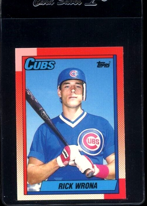1990 TOPPS TIFFANY #187 RICK WRONA ROOKIE RC CHICAGO CUBS