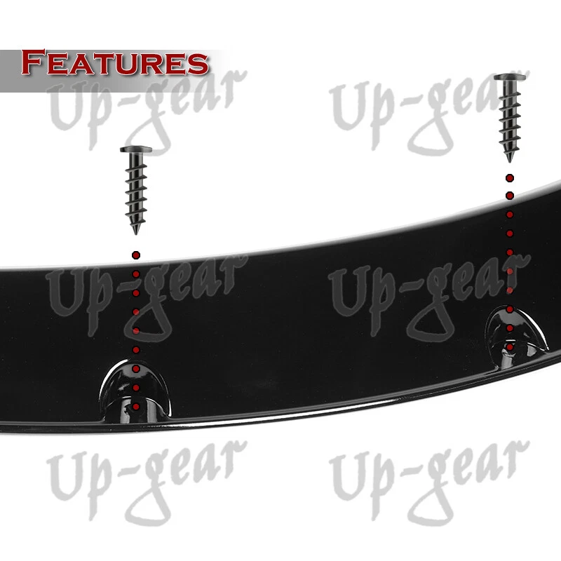 Guardabarros Flexible Universal Pintado Negro Arcos de Rueda Cuerpo Ancho 37" 4 Piezas Foto 3 de 4