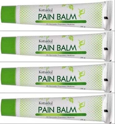 Pack of 4 | Kottakkal Ayurveda Pain Balm 25g for Joint, Muscle & Back Pain | F/S