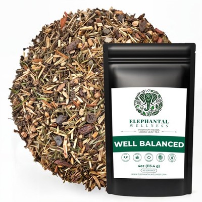 Elephantal Wellness Premium Well Balanced Herbal Tea | Healthy Cortisol, Adap...