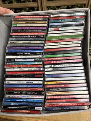 60 Assorted CDs Gospel Christian Christmas Choir Worship Wholesale Bulk Lot