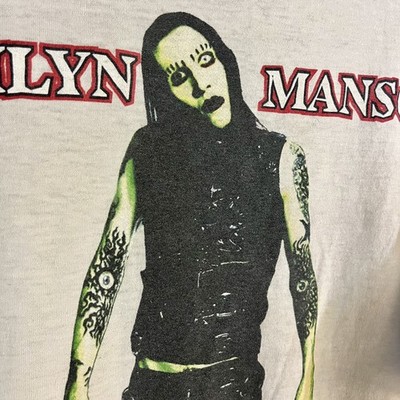 1996 ORIGINAL MARILYN MANSON ANTICHRIST SUPERSTAR RINGER TEE