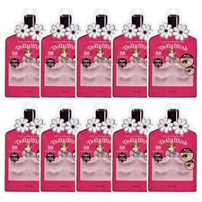 Koji Dolly Wink False Eyelashes 32 Black Set of 10 NEW