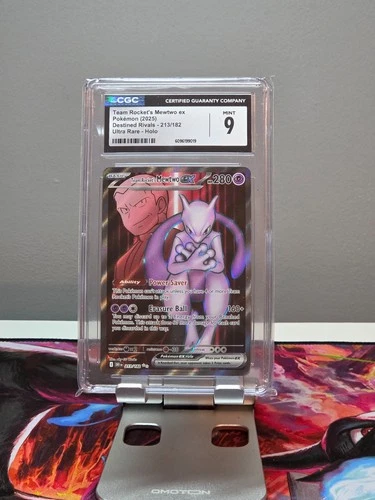 POKEMON TEAM ROCKET MEWTWO EX DESTINED RIVALS 213/182 ULTRA RARE HOLO CGC 9
