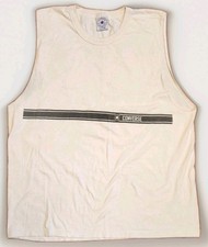 CONVERSE All Star Tank Top Shirt Mens XXL 2XL White Vintage USA MADE Sleeveless