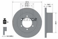 2X Bremsscheibe Textar 92093100 FüR Pajero Mitsubishi Sport Classic Galloper 2 1