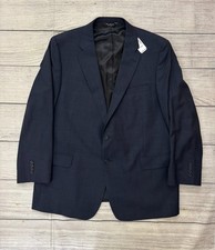 JOS A BANK NWT Mens Sz 48R Dark Blue 100 Wool Regal Button Jacket Blazer