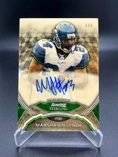 Marshawn Lynch 2011 Bowman Sterling (Topps Chrome) Superfractor True #1/1 Auto