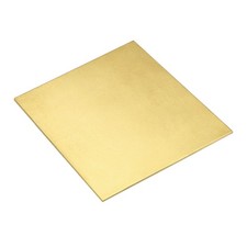 H62 Brass Sheet 4" x 4" Metal Sheets 0.1" Thick Brass Plates for Industry