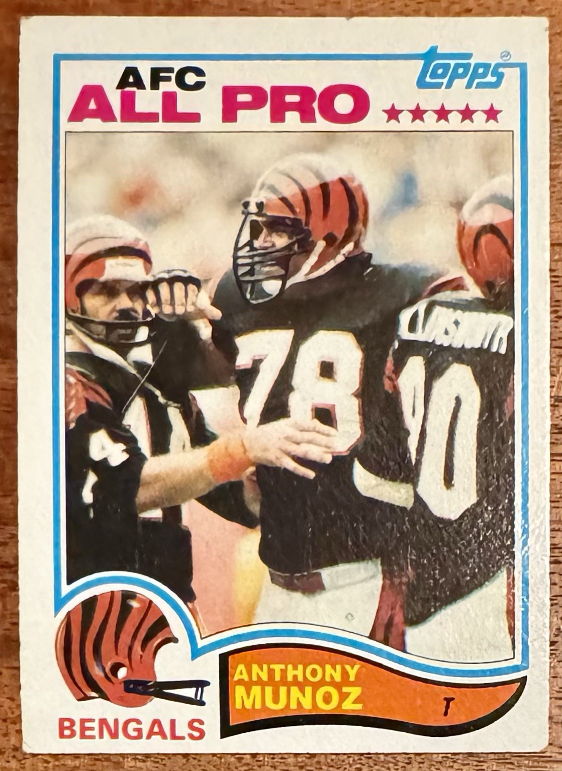 1982 Topps #51 Anthony Munoz RC Rookie HOF Cincinnati Bengals