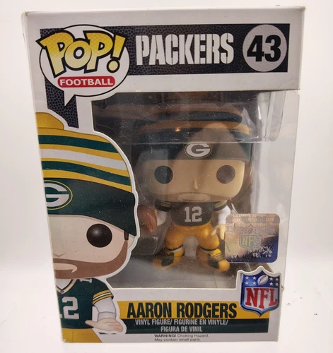 Funko Pop NFL Aaron Rodgers Green Bay Packers #43 New Free Shipping