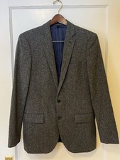 J Crew Ludlow Blazer Mens 38S Gray Wool Moon Fabric Sport Coat Classic Preppy