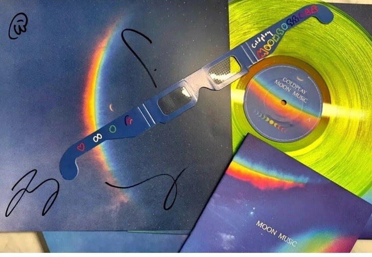 COLDPLAY - MOON MUSIC (SIGNED) Vinyl LP *SPOTIFY* #501 w/Goggles & Booklet *NEW*
