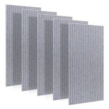 Navellon 5 Pack Large Acoustic Panels for Wall Decor Sound Proof 47.2 Walnut