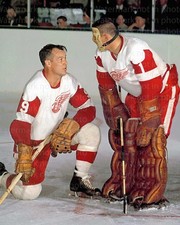 Gordie Howe Terry Sawchuk NHL Hockey 8x10 Photo 001 REMASTERED