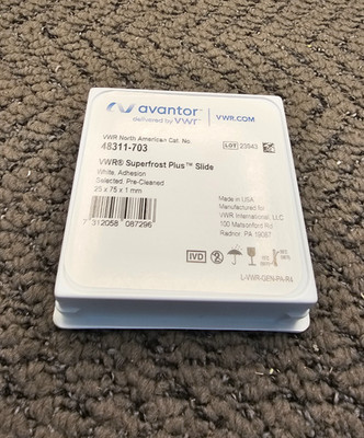 (QTY 3) Avantor VWR 48311-703 Superfrost Plus Microscope Slides 25 x 75 x 1mm