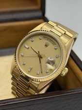 Rolex Daydate - 18038 -Rare Lemon Champagne Diamond Dial 18k Yellow Gold £12,250