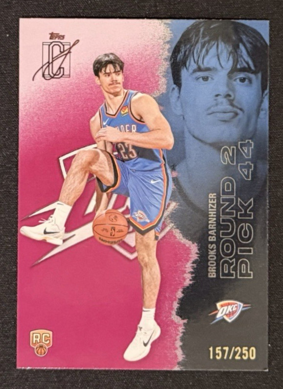 2026 Signature Class Brooks Barnhizer Rookie OKC Thunder Magenta /250 #137
