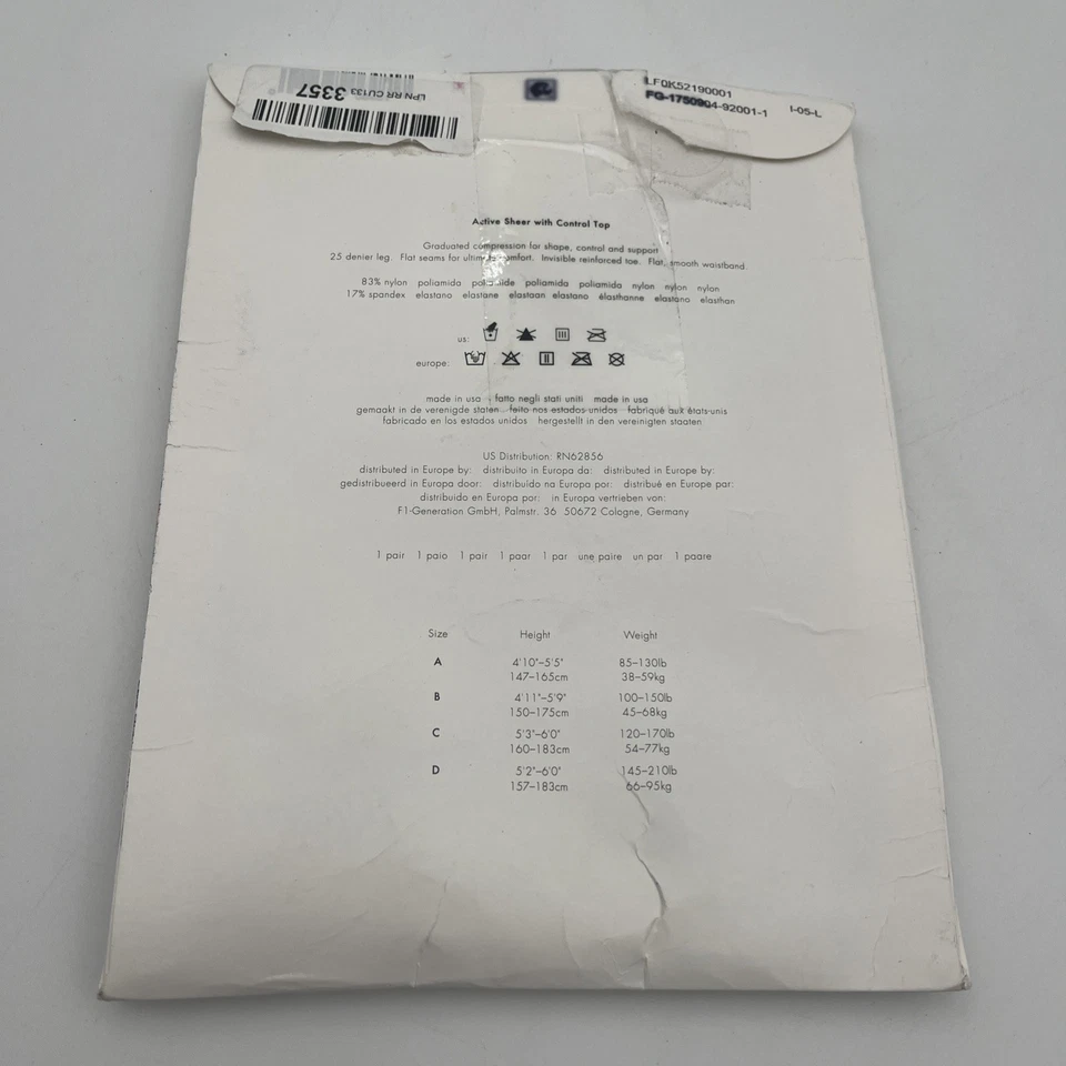 Top Calvin Klein Active Sheer Essentials Control Negro Talla A Foto 2 de 4