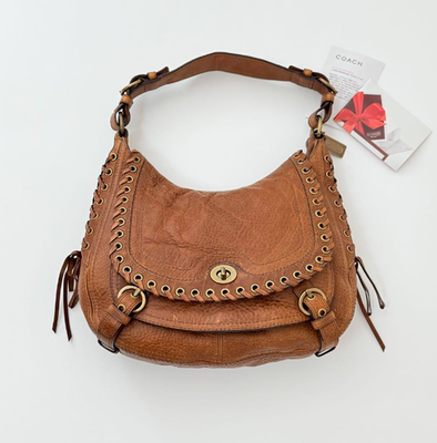 バッグ Coach Studs Cut Work Hobo Shoulder Bag Coach Studs Cut Work Hobo Shoulder Bag