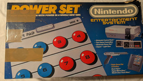 Nintendo NES-001 Power Set Pad Controllers Zapper Game in Box NO CONSOLE TESTED