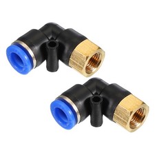 8mm Tubing x 1/8" PT Female Thread 90 Degree Push to Connect Fittings, 2 Pack