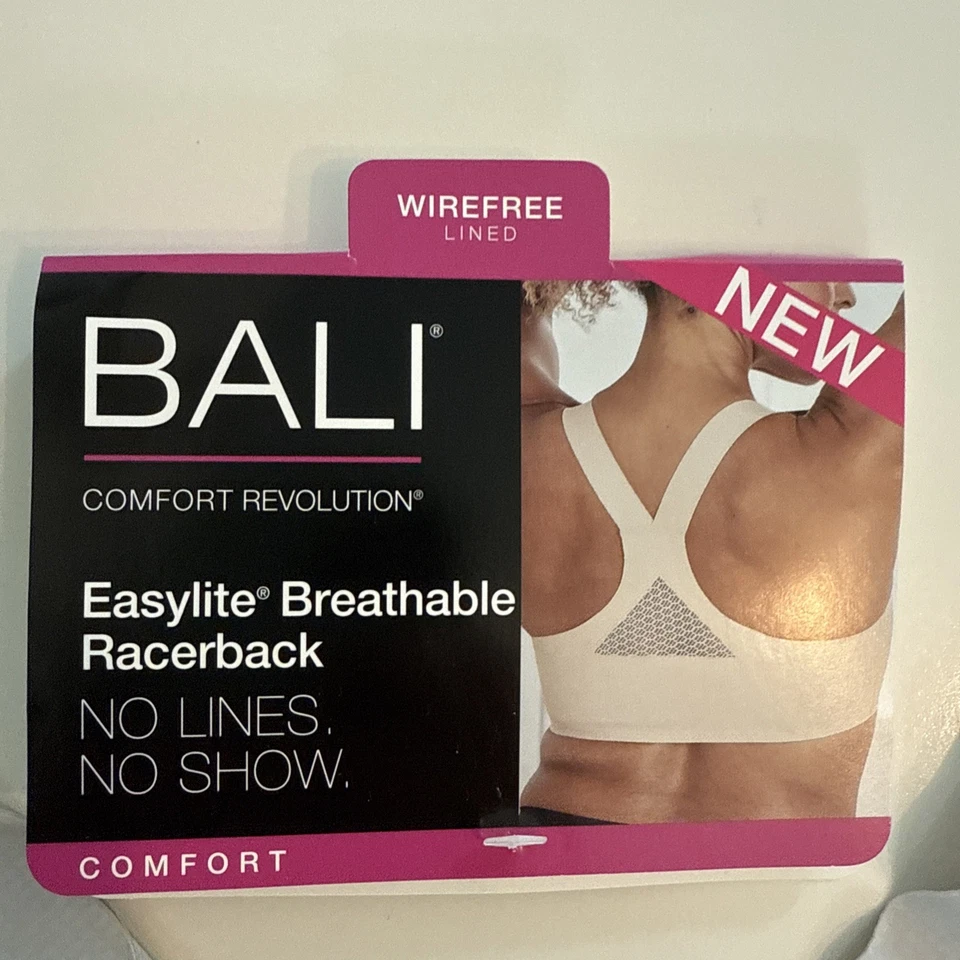 Bali 经典动物印花舒适革命 EasyLite 无痕文胸,美国大号 — 第 2/4 张图片